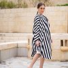 ⁦מגבת סישל פסים עם לוגו⁩ – תמונה ⁦3⁩